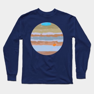 Planet Jupiter watercolor Long Sleeve T-Shirt